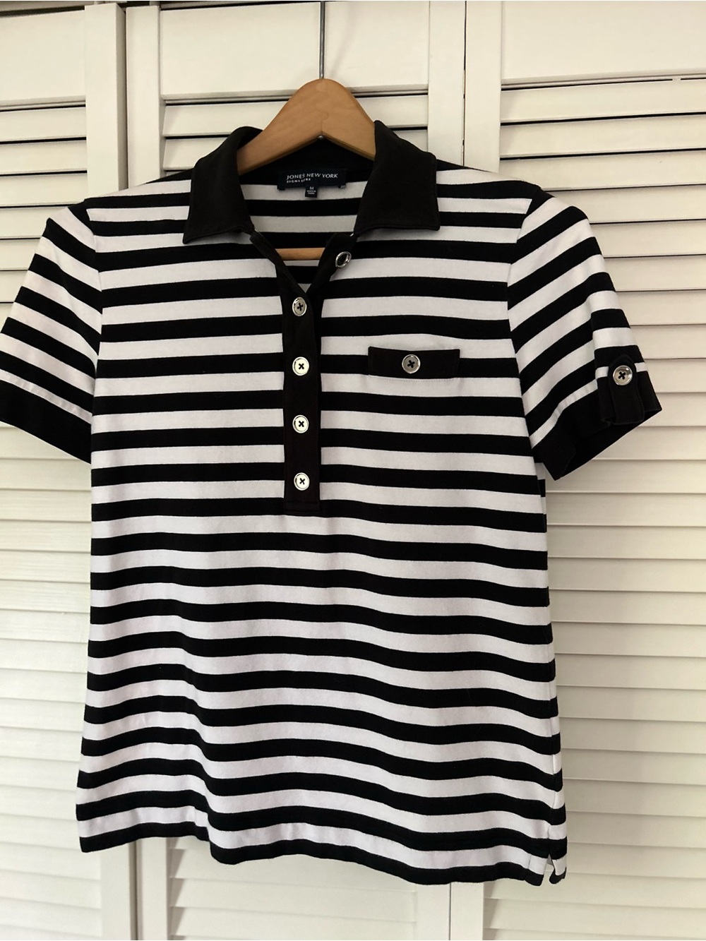 Jones of New York Summer Cotton Blend Shirt